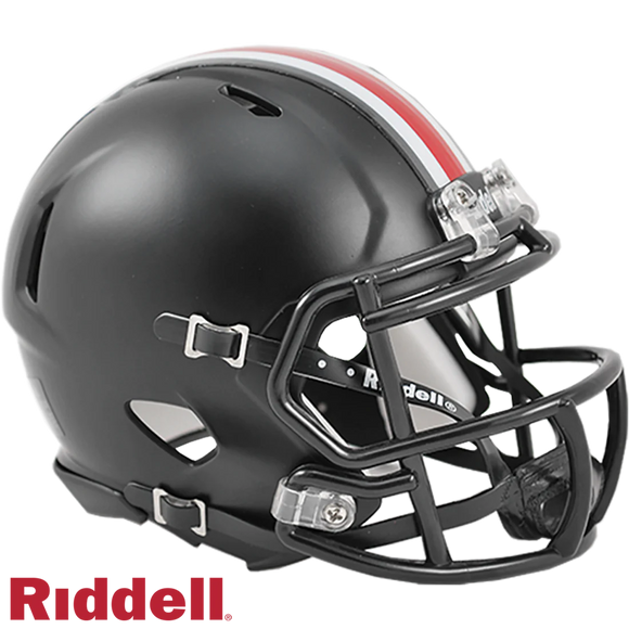 Unsigned - Ohio State Buckeyes Speed Black Alternative Mini Helmet