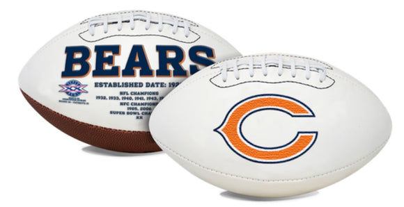 Unsigned Item - Chicago Bears White Panel Signature Series Full Size Team Football