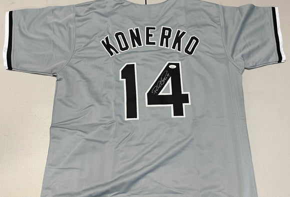 PAUL KONERKO Signed Grey White Sox Jersey JSA COA