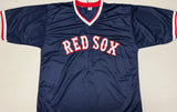 DENNIS OIL CAN BOYD Signed Boston Red Sox Blue Baseball Jersey Beckett COA