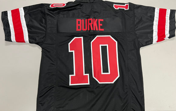 Unsigned - Custom Denzel Burke Ohio State Buckeyes Black Football Jersey