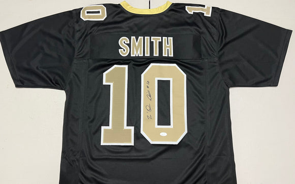TRE’QUAN SMITH Signed New Orleans Saints Black Football Jersey JSA COA