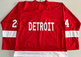 CHRIS CHELIOS Signed Detroit Red Wings Red Hockey Jersey 2x Stanley Cup Inscription Beckett COA