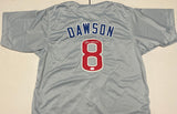 ANDRE DAWSON Signed Chicago Cubs Grey Baseball Jersey JSA COA