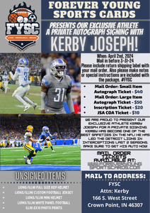MAIL IN: Large Item Autograph Ticket for KERBY JOSEPH