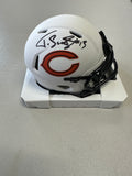 TYLER SCOTT Signed Chicago Bears Lunar Eclipse Mini Helmet Beckett COA