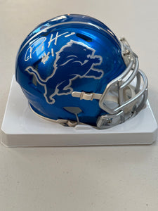 CAMERON SUTTON Signed Detroit Lions Flash Mini Helmet JSA COA