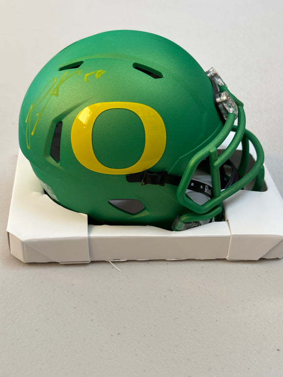 PENEI SEWELL Signed Oregon Ducks Speed Mini Helmet JSA COA