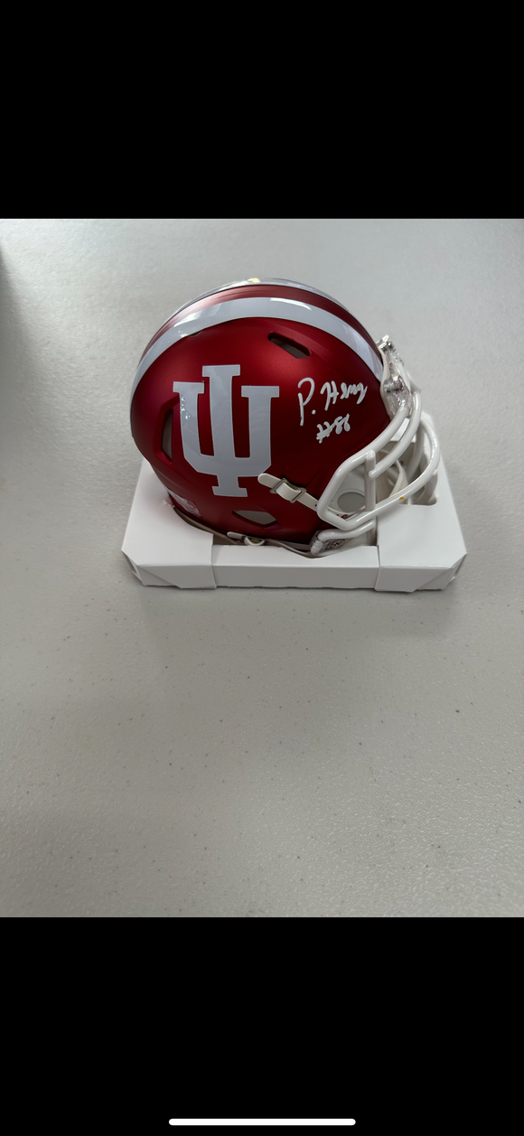 PEYTON HENDERSHOT Signed Indiana University Mini Helmet Gameday Authentics COA