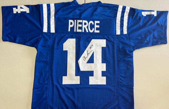 ALEC PIERCE Signed Indianapolis Colts Blue Football Jersey JSA COA