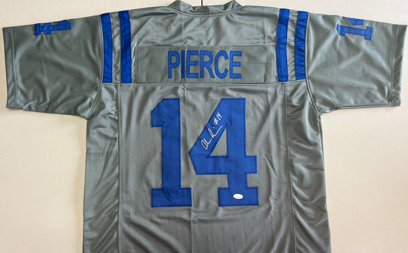 ALEC PIERCE Signed Indianapolis Colts Grey Football Jersey JSA COA