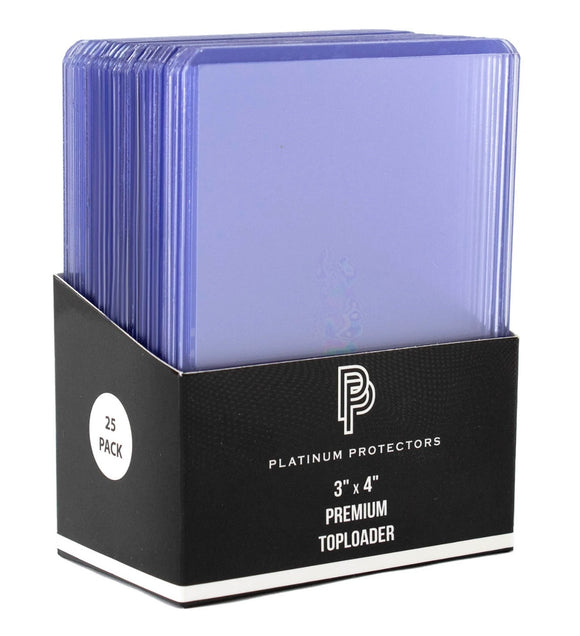 Platinum Protectors Sealed Pack of Standard Card Size Premium Toploaders (25 per Pack)