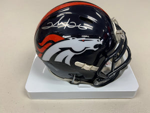 CLINTON PORTIS Signed Denver Broncos Speed Mini Helmet JSA COA