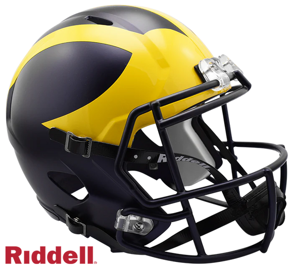 Unsigned - KENNETH GRANT Michigan Wolverines Speed Full Size Replica Helmet