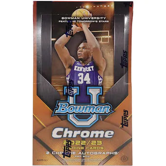 2022/23 Bowman University Chrome Basketball Hobby Box (2 Autographs per Box)