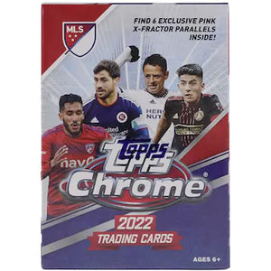 2022 Topps Chrome MLS Major League Soccer 6-Pack Blaster Box