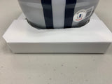 BOB LILLY Signed Dallas Cowboys Speed Mini Helmet HOF ‘80 Inscription Beckett COA