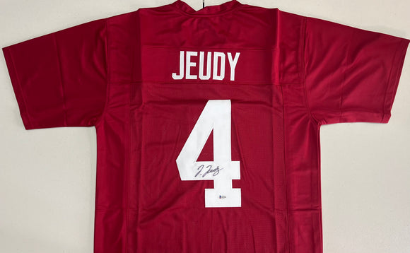 JERRY JEUDY Signed Alabama Crimson Tide Football Jersey Beckett COA