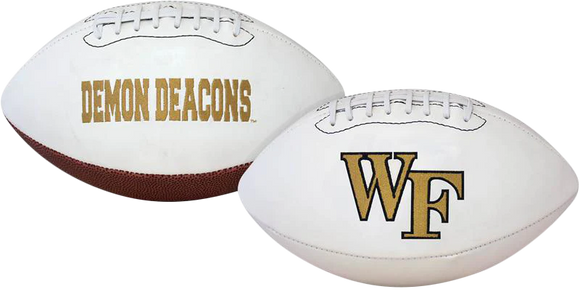 Unsigned - Wake Forest Demon Deacons White Panel Football