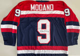 MIKE MODANO Signed Blue Team USA Hockey Jersey JSA COA