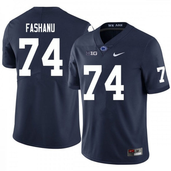 Unsigned - Custom Olu Fashanu Penn State Nittany Lions Navy Football Jersey