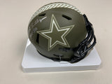 BOB LILLY Signed Dallas Cowboys Salute To Service Mini Helmet HOF ‘80 Inscription Beckett COA