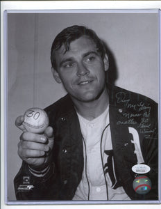 DENNY MCLAIN Autographed 8x10 Photo #8 “30 Game Winner” Detroit Tigers JSA COA