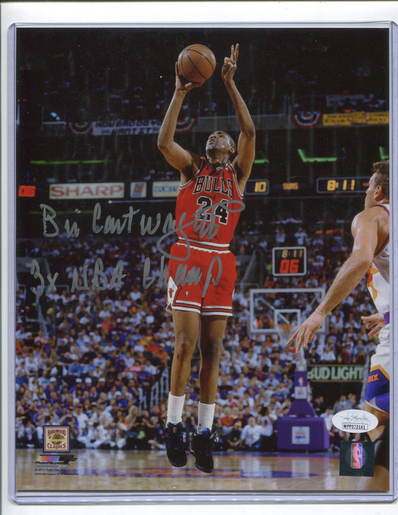 BILL CARTWRIGHT Autographed 8x10 Photo #2 “3x NBA Champ” Chicago Bulls  JSA COA