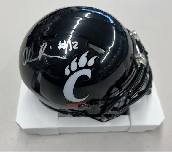 ALEC PIERCE Signed Cincinnati Bearcats Speed Mini Helmet Beckett COA