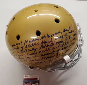 RUDY RUETTIGER Signed Movie Full Speech & The Play Helmet Notre Dame JSA COA