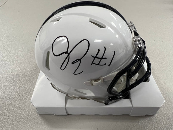 JAQUAN BRISKER Signed Penn State Speed Mini Helmet Beckett COA