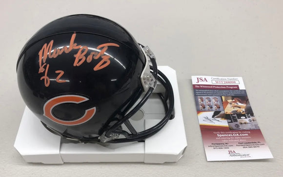 MARK BORTZ Signed Chicago Bears Mini Helmet JSA COA