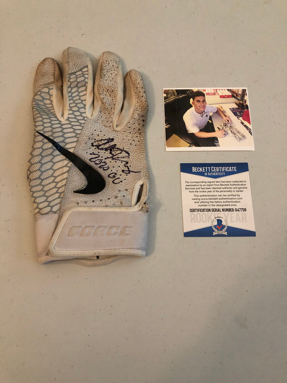 ALEK THOMAS Autographed 2020 GAME USED Nike Batting Glove Arizona Diamondbacks Beckett COA #1