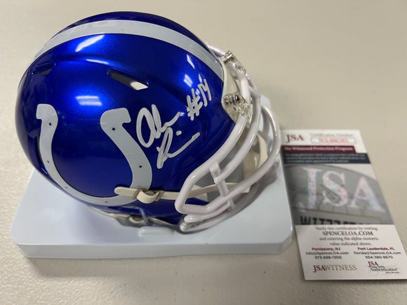 ALEC PIERCE Signed Indianapolis Colts Flash Mini Helmet JSA COA