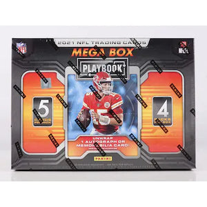 2021 Panini Playbook Football Mega Box (Purple Parallel) (Guaranteed 1 Autograph or Memorabilia Card)