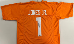 VELUS JONES JR. Signed Tennessee Volunteers Orange Football Jersey Beckett COA