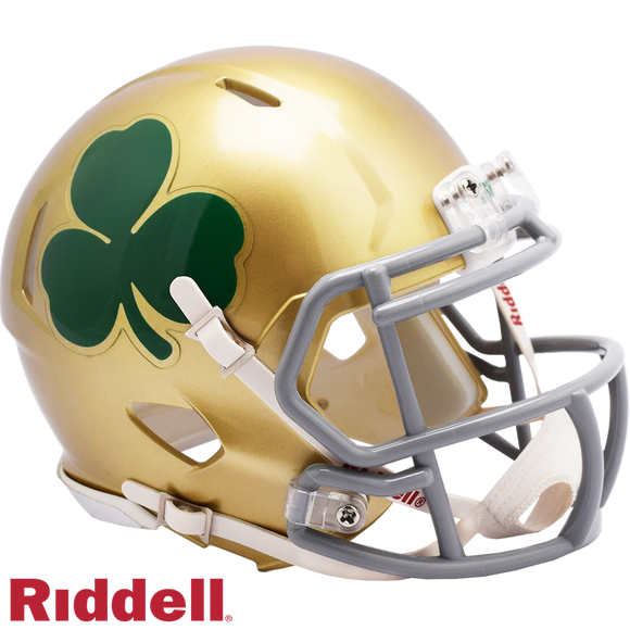 Unsigned - Notre Dame Fighting Irish Shamrock Riddell Mini Helmet