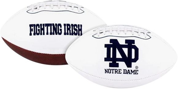 Unsigned - Notre Dame Fighting Irish White Panel Football