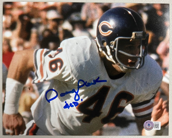 DOUG PLANK Signed 8x10 Photo ‘46 D’ Inscription Chicago Bears Beckett COA