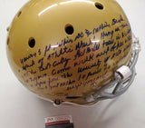 RUDY RUETTIGER Signed Movie Full Speech & The Play Helmet Notre Dame JSA COA