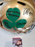 KYREN WILLIAMS Signed Full Size Replica Helmet Notre Dame Fighting Irish 3 Inscriptions JSA COA