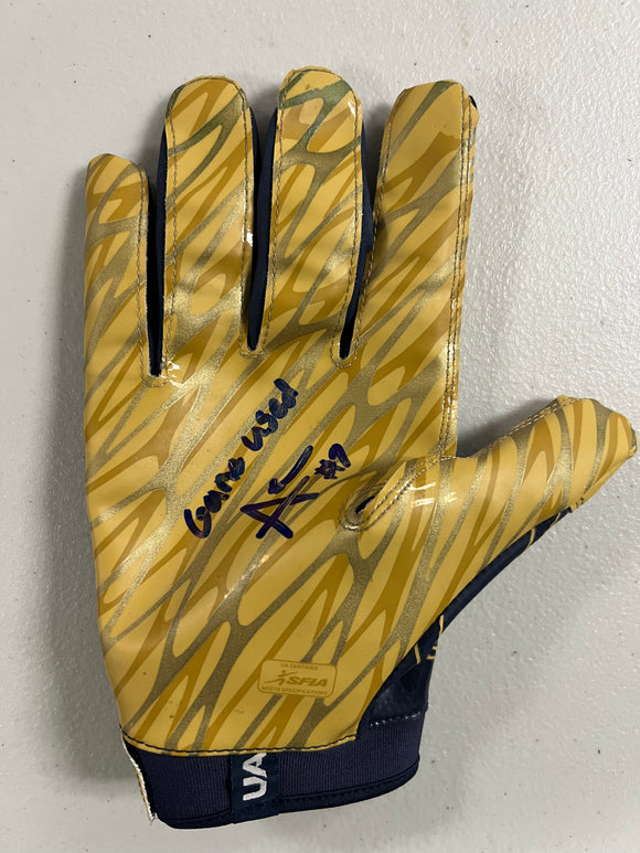 AUDRIC ESTIME Signed Game Used Notre Dame Fighting Irish Football Right Hand Glove FYSC COA