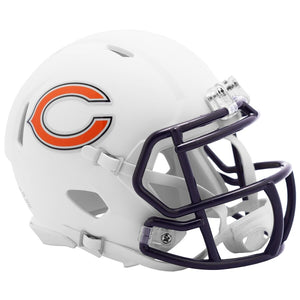 Unsigned Item - Riddell Chicago Bears Alternative Flat White Speed Mini Helmet