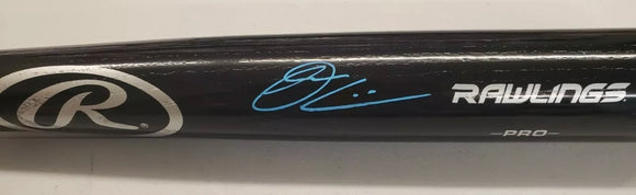 OWEN CAISSIE Signed Black Rawlings Pro Baseball Bat Chicago Cubs JSA COA