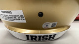 JOE ALT Signed Notre Dame Fighting Irish Full Size Speed Replica Helmet (God, Country, Notre) (All-American) (Go Irish!) Inscriptions Beckett COA