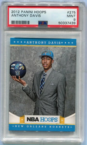 2012 Panini Hoops ANTHONY DAVIS Rookie Card #275 New Orleans Pelicans Los Angeles Lakers PSA 9