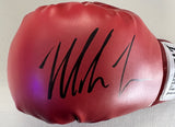 MIKE TYSON Signed Red Left Handed Everlast Boxing Glove Beckett COA