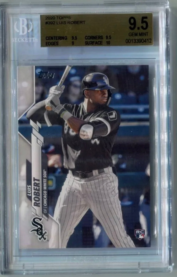 2020 Topps LUIS ROBERT Rookie Card #392 Chicago White Sox BGS 9.5