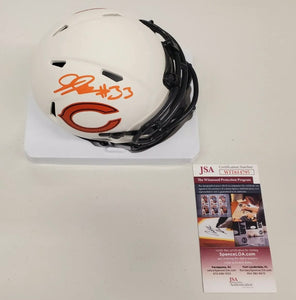 JAYLON JOHNSON Signed Lunar Eclipse Mini Helmet Chicago Bears JSA COA