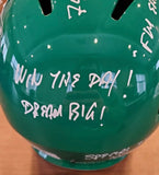 VINCE PAPALE Signed Philadelphia Eagles Full Size Throwback Speed Helmet 8 Inscriptions JSA COA